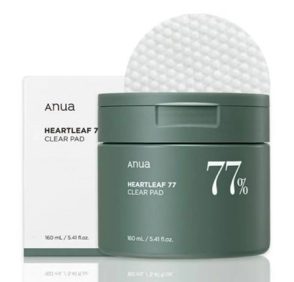 Anua Heartleaf 77% Clear Pad - Gentle Exfoliating & Pore Care Toner Pads